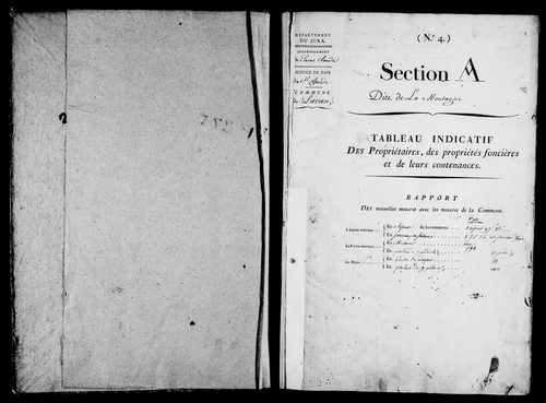 Etat de sections.