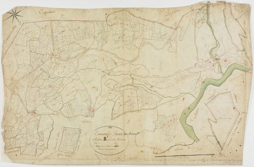 Lavans-lès-Saint-Claude, section B, feuille 1.géomètre : Lebeaud