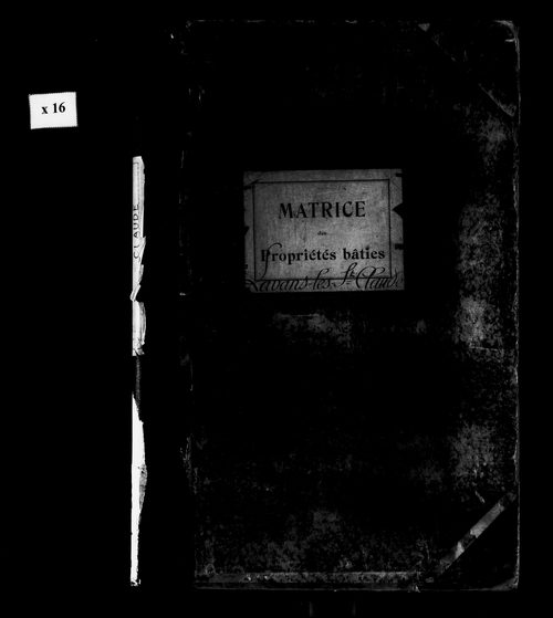 Matrice des propriétés bâties.