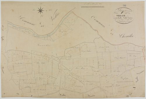 Lavans-sur-Valouse, section F, le Village, feuille 3.géomètre : Mathieu