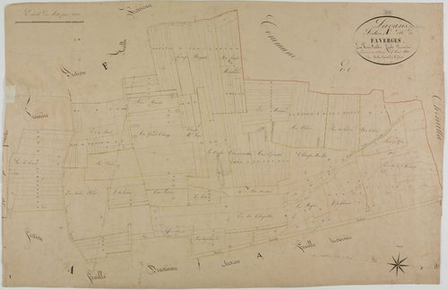 Lavans-sur-Valouse, section A, Faverges, feuille 1.géomètre : Mathieu