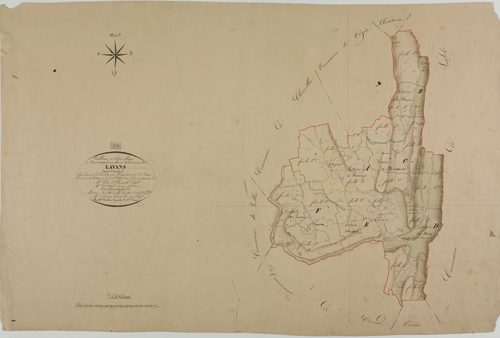 Lavans-sur-Valouse, tableau d'assemblage.géomètre : Mathieu