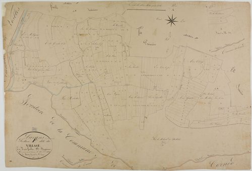 Lavans-sur-Valouse, section F, le Village, feuille 2.géomètre : Mathieu