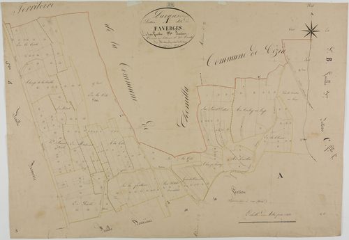 Lavans-sur-Valouse, section A, Faverges, feuille 3.géomètre : Mathieu