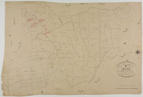 Lavans-sur-Valouse, section F, le Vilage, feuille 1.géomètre : Mathieu