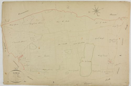 Lavigny, section A, Ronay, feuille 2.géomètre : Duchesne cadet