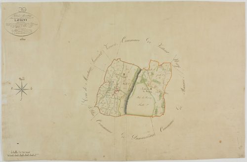Lavigny, tableau d'assemblage.géomètre : Duchesne aîné