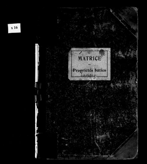 Matrice des propriétés bâties.