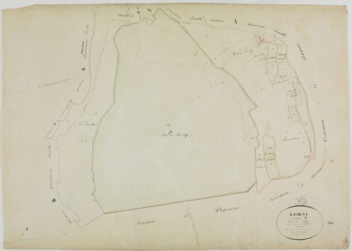 Lavigny, section A, Ronay, feuille 3.géomètre : Duchesne aîné