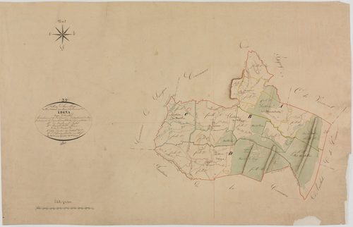 Légna, tableau d'assemblage.géomètre : Deniset