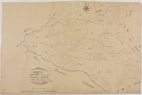 Légna, section D, Agea, feuille 1.géomètre : Singey