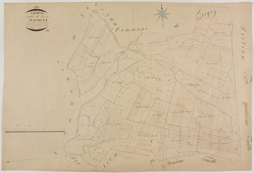Légna, section C, Matoles, feuille 1.géomètre : Deniset
