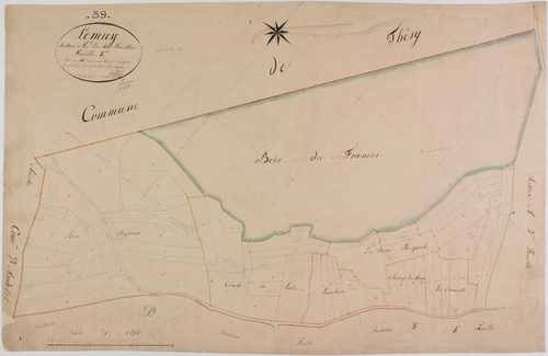 Lemuy, section A, Pont à Moujard, feuille 1.