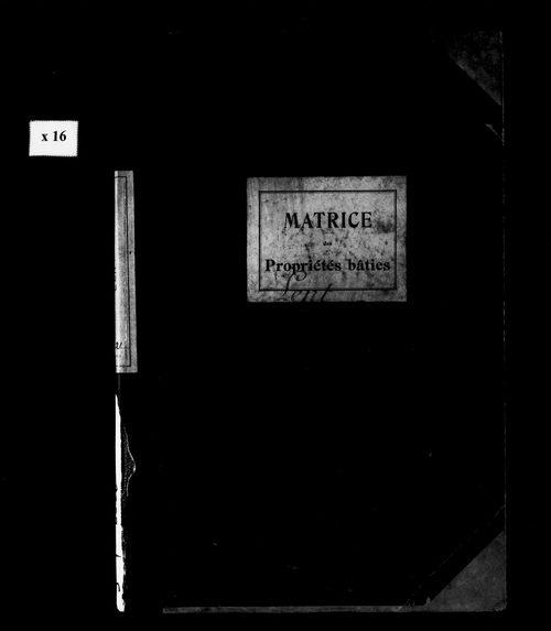 Matrice des propriétés bâties. Commune réunie à celle de Sirod de 1824 à 1842.