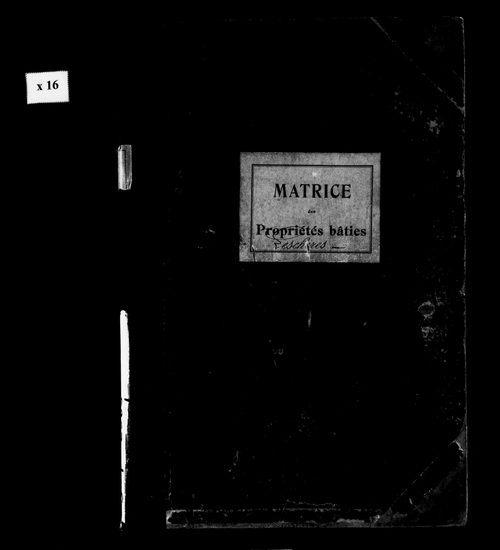 Matrice des propriétés bâties.