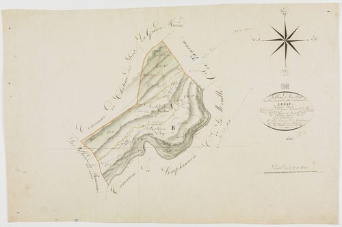 Lézat, tableau d'assemblage.géomètre : Billet