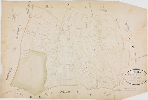 Loisia, section A, Bois de Banc, feuille 3.géomètre : [?]