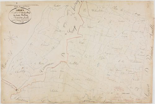 Loisia, section C, le Village, feuille 3.géomètre : Bénier