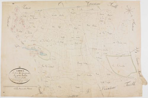 Loisia, section D, la Doye, feuille 1.géomètre : Bénier