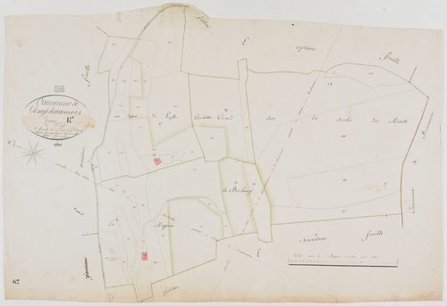 Longchaumois, section E, l'Enfer, feuille 8.géomètre : Jannin