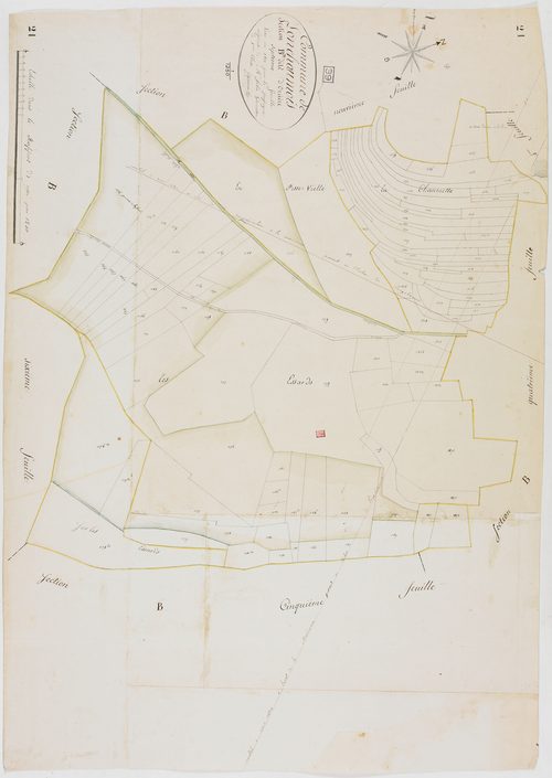 Longchaumois, section B, Orcière, feuille 7.géomètre : Jannin