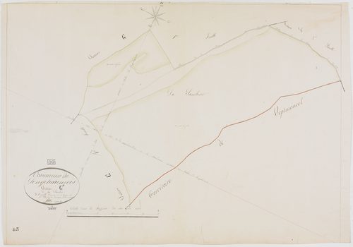 Longchaumois, section G, la Sambine, feuille 3.géomètre : Félix aîné
