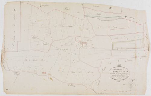 Longchaumois, section D, Repenty, feuille 14.géomètre : Godefin