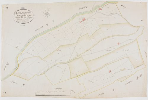 Longchaumois, section B, Orcière, feuille 10.géomètre : Jannin