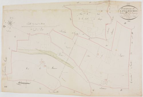 Longchaumois, section D, Repenty, feuille 15.géomètre : Godefin
