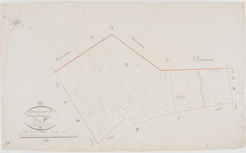 Longchaumois, section F, Rosset, feuille 9.géomètre : Félix aîné