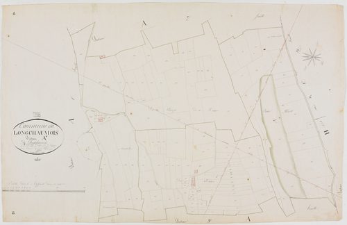 Longchaumois, section A, Longchaumois, feuille 8.géomètre : Félix cadet