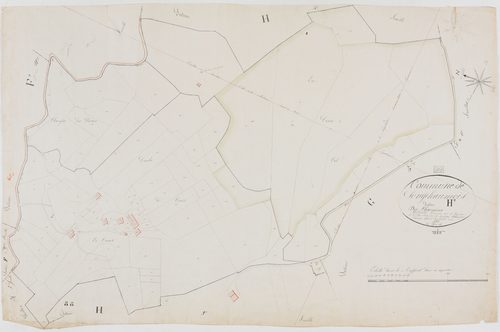 Longchaumois, section H, Charrières, feuille 3.géomètre : Félix cadet