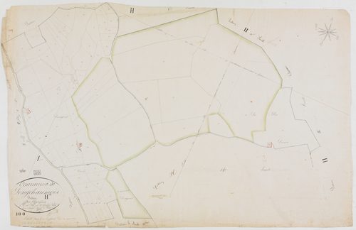 Longchaumois, section H, Charrières, feuille 15.géomètre : Félix cadet