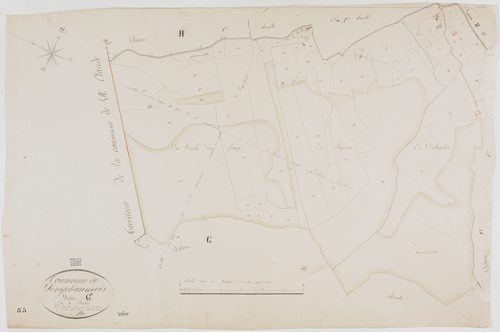 Longchaumois, section G, la Sambine, feuille 5.géomètre : Félix aîné