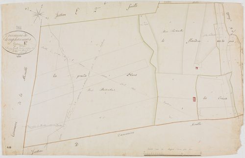 Longchaumois, section E, l'Enfer, feuille 1.géomètre : Jannin