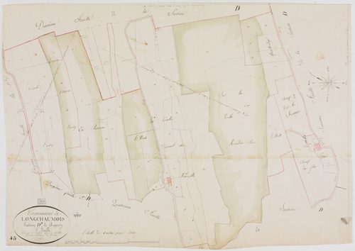 Longchaumois, section D, Repenty, feuille 5.géomètre : Godefin