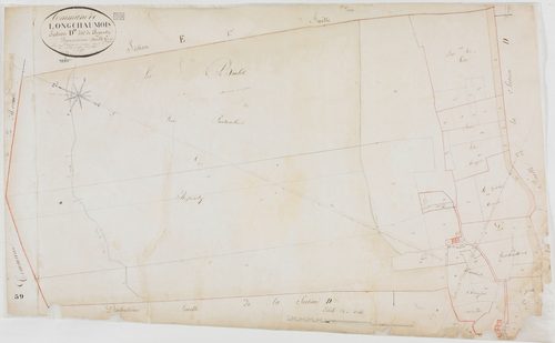 Longchaumois, section D, Repenty, feuille 19.géomètre : Godefin