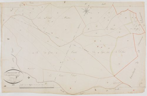 Longchaumois, section F, Rosset, feuille 12.géomètre : Félix aîné