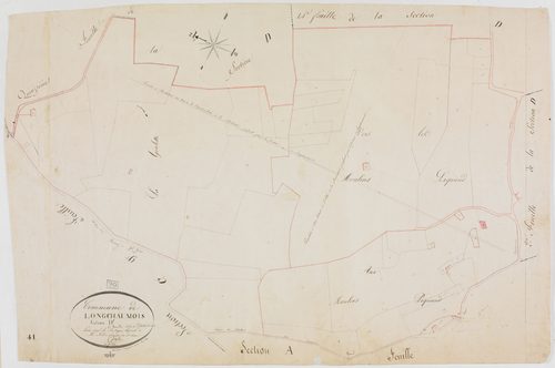 Longchaumois, section D, Repenty, feuille 1.géomètre : Godefin