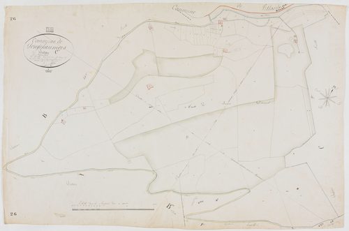 Longchaumois, section C, Bataillard, feuille 1.géomètre : Félix cadet