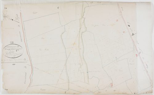 Longchaumois, section C, Bataillard, feuille 14.géomètre : Félix cadet