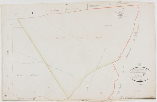 Longchaumois, section F, Rosset, feuille 10.géomètre : Félix aîné
