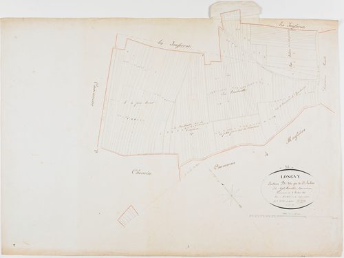 Longwy-sur-le-Doubs, section B, Pie de Saint-Aubin, feuille 1.géomètre : Prost