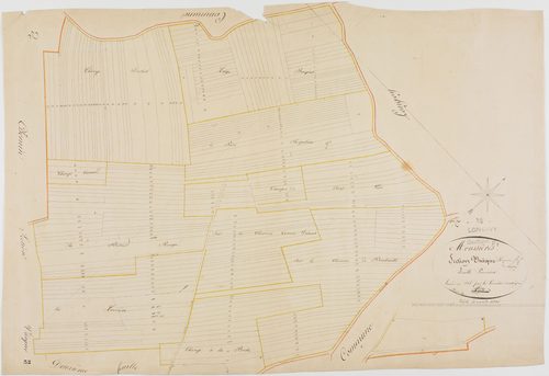 Longwy-sur-le-Doubs, section F, les Moussières, feuille 1.géomètre : Trésy