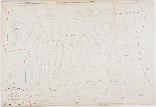 Longwy-sur-le-Doubs, section E, les Jousserots, feuille 1.géomètre : Pétetin