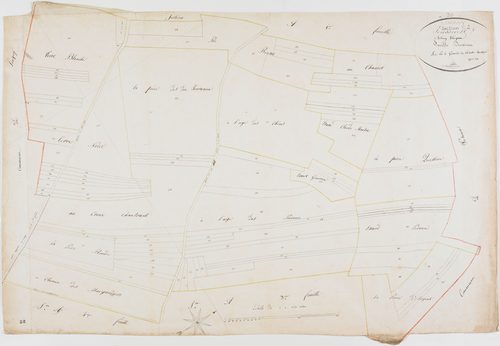 Longwy-sur-le-Doubs, section E, les Jousserots, feuille 2.géomètre : Pétetin