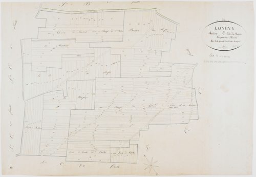 Longwy-sur-le-Doubs, section C, Rupt, feuille 5.géomètre : Pétetin