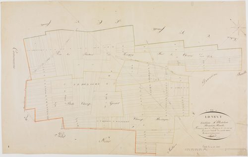 Longwy-sur-le-Doubs, section A, Hotelans, feuille 1.géomètre : Trésy