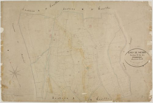 Lons-le-Saunier, section A, les Perrières, feuille 2.géomètre : Grenier