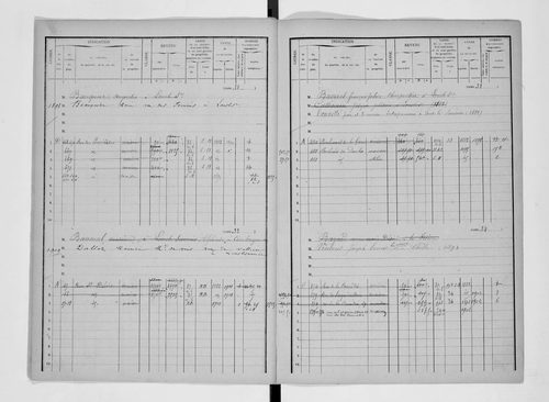 Matrice des propriétés bâties.